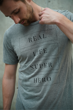Load image into Gallery viewer, Real Life Superhero Adult T-Shirt - Heather Grey