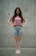 Load image into Gallery viewer, Kindness Wins Crop Tee - Dusty Rose