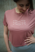 Load image into Gallery viewer, Kindness Wins Crop Tee - Dusty Rose