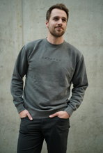 Load image into Gallery viewer, Empathy Oversized Crewneck - Washed Black