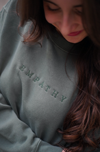 Load image into Gallery viewer, Empathy Oversized Crewneck - Alpine Green
