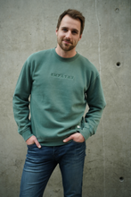 Load image into Gallery viewer, Empathy Oversized Crewneck - Alpine Green