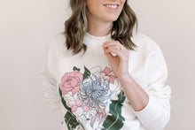 Load image into Gallery viewer, Chrysanthemum (Mental Health) Oversized Crew - Bone