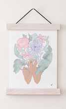 Load image into Gallery viewer, Chrysanthemum Framed Watercolour Canvas