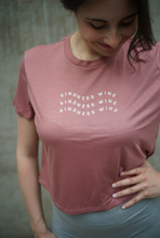 Load image into Gallery viewer, Kindness Wins Crop Tee - Dusty Rose
