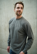 Empathy Oversized Crewneck - Washed Black