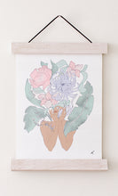Load image into Gallery viewer, Chrysanthemum Framed Watercolour Canvas
